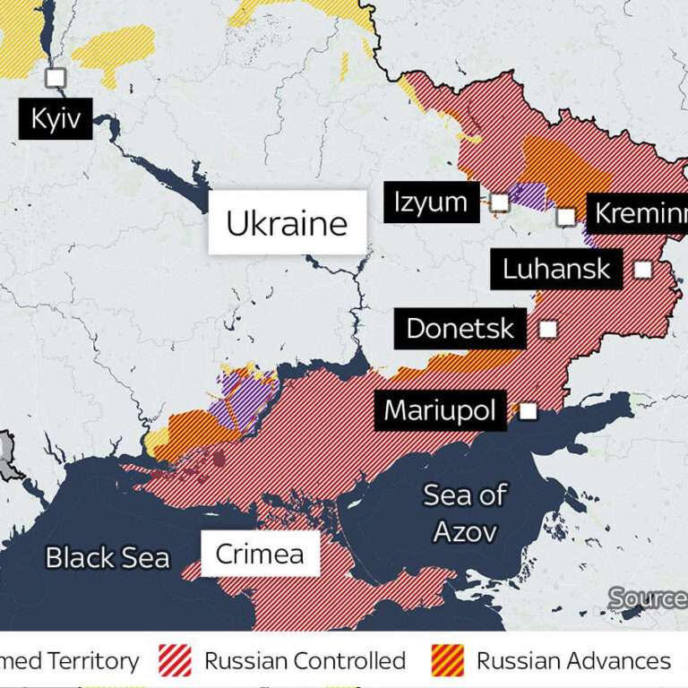 Map of Russia-Ukraine War