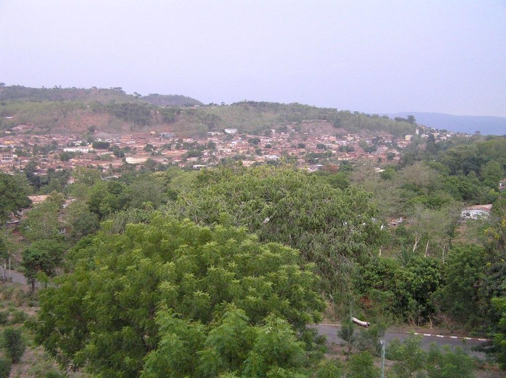 View over the hill town of Atakpamé