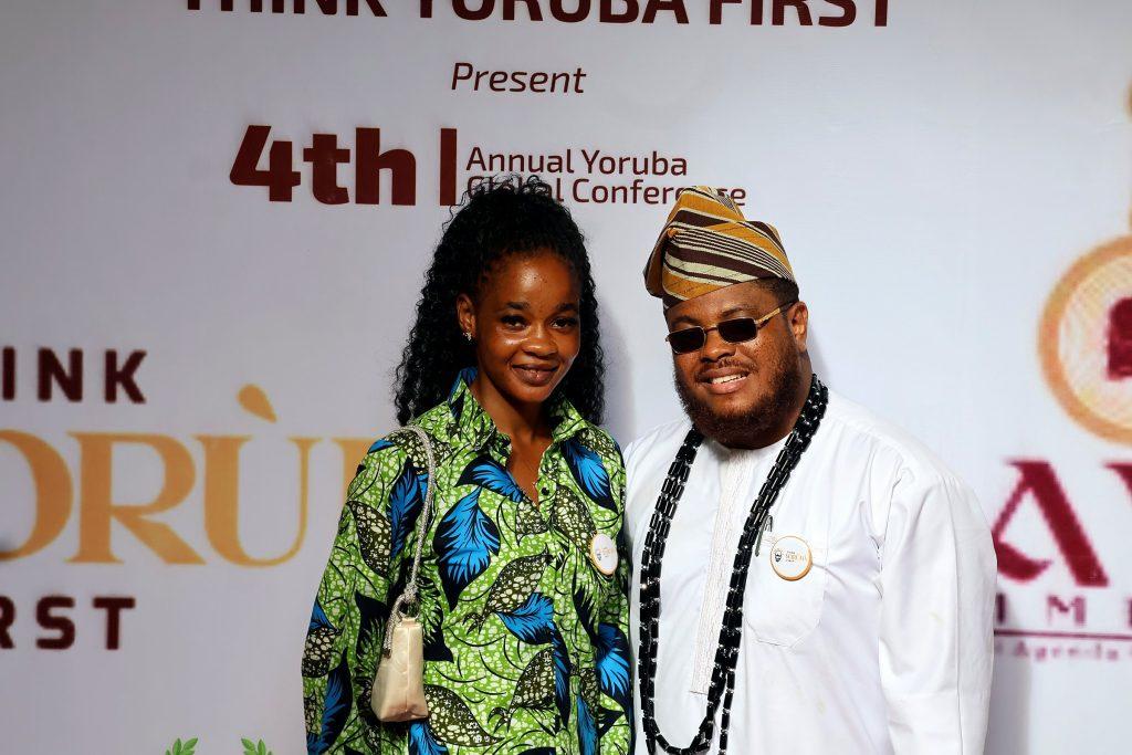 Guests in Yorùbá attire on the red carpet at the 4th Annual Yorùbá Global Conference