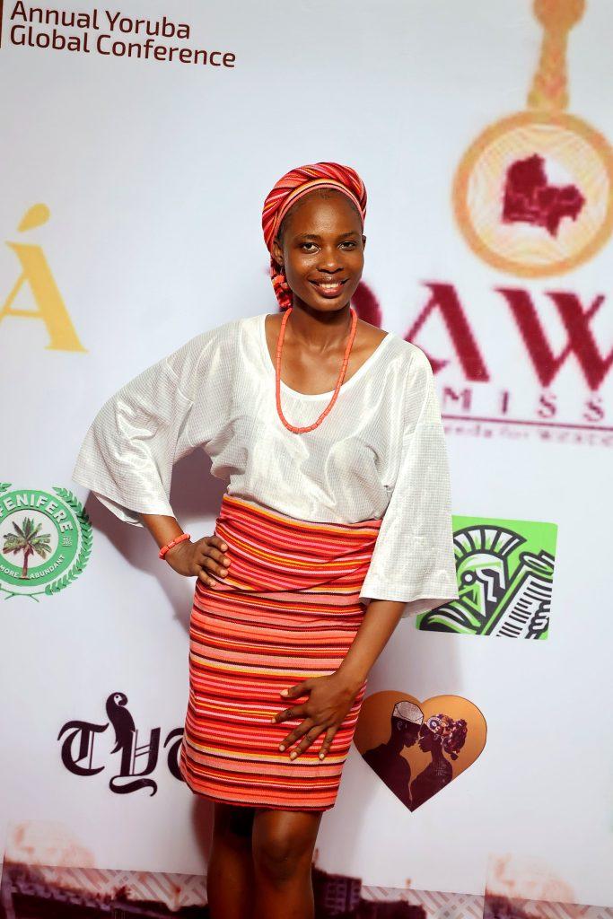 A guest in ìró and bùbá at the 4th Annual Yorùbá Global Conference
