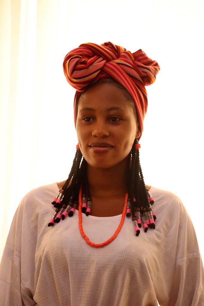 A portrait in traditional Yorùbá attire at the 4th Annual Yorùbá Global Conference