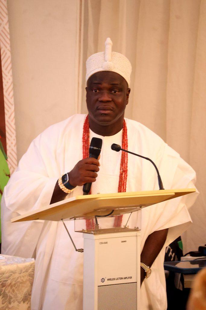 A traditional chief delivers his address at the 4th Annual Yorùbá Global Conference