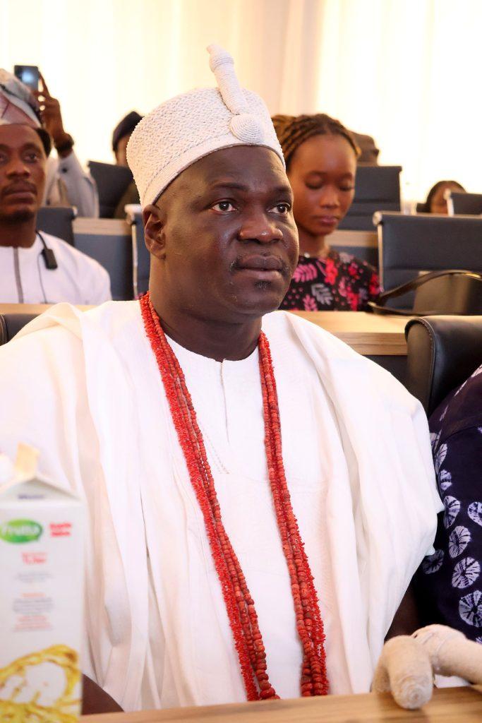 A chief in white with coral beads at the 4th Annual Yorùbá Global Conference